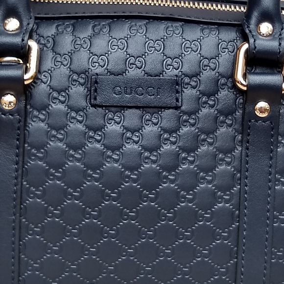 NWT Gucci Guccissima - Navy Blue - Picture 3 of 8